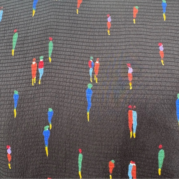 SOLD ELSEWHERE Farm Rio black patterned ruffled dress / S - Picture 2 of 16